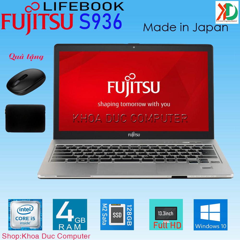 PC/タブレット ノートPC Laptop Fujitsu Lifebook S936 Core i5-6200U, 8gb ram,128gb SSD, 13.3inch  Full HD IPS